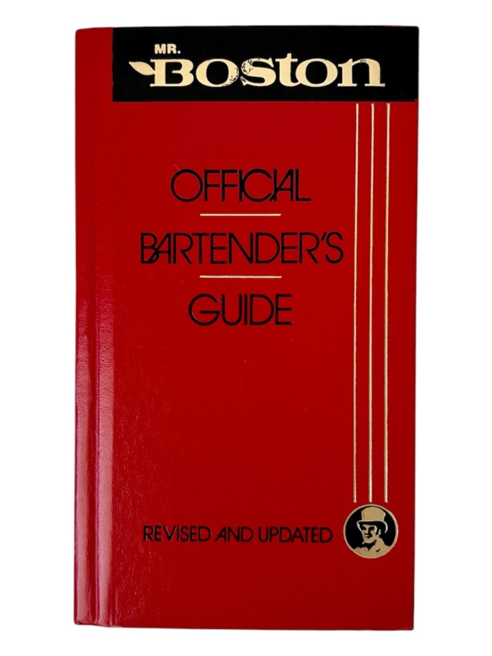 Mr Boston Official Bartender's Guide Hardback Red Gold Black Cocktail Recipes